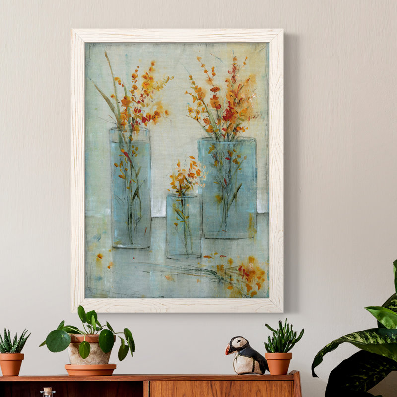 Still Life Study I, toile encadrée de qualité supérieure - prête à être accrochée, Cadre blanc