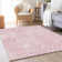 Premium Machine Washable Prisco Pink Rug