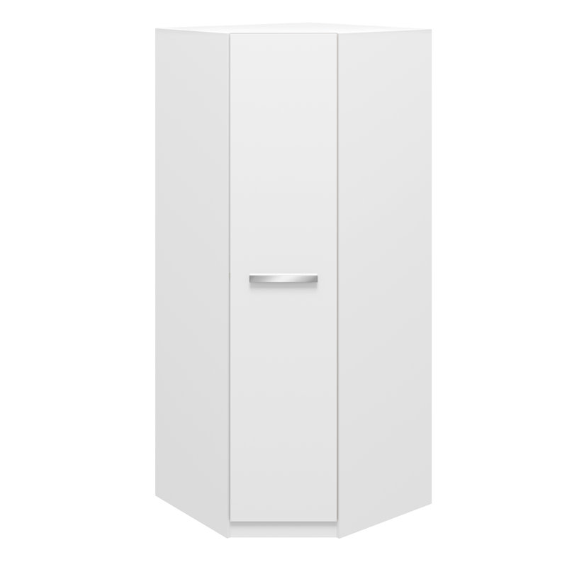 Gillian 1 Door Manufactured Wood Wardrobe, White