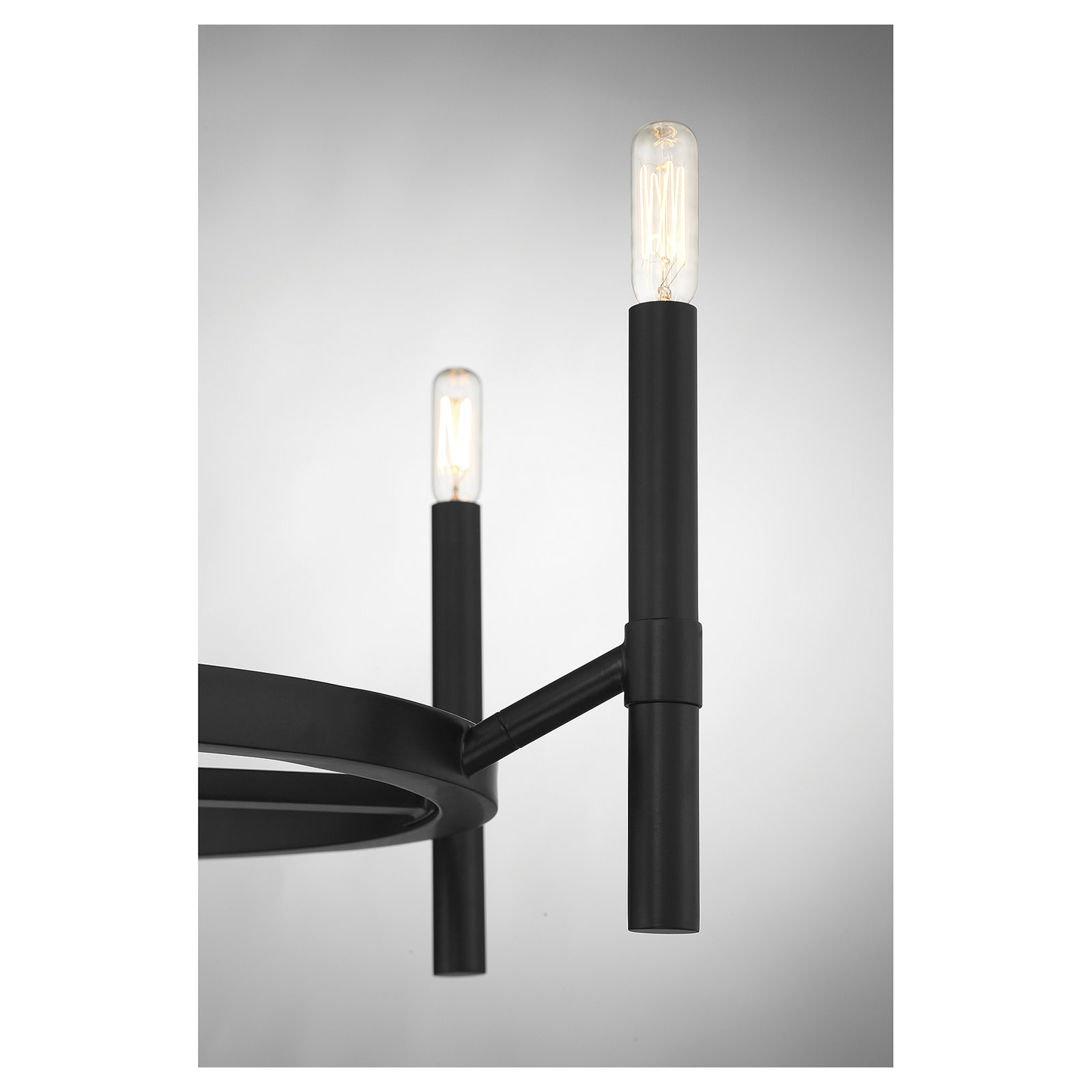 Parsons 6 -Light Metal Dimmable Chandelier , Black