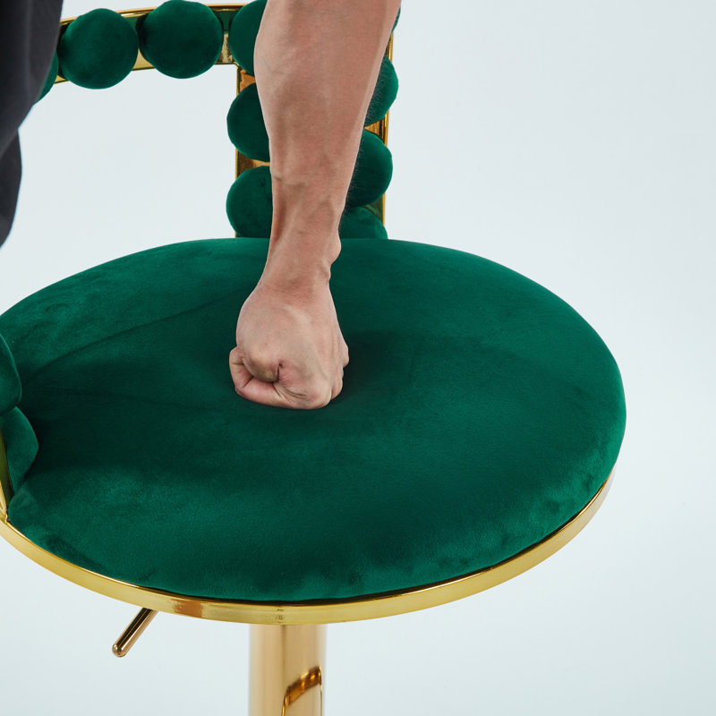 Ensemble de 2 tabourets de bar, Vert