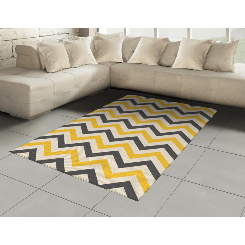 Ozella Abstract Hand Woven Area Rug, Rectangle 120 x 180cm