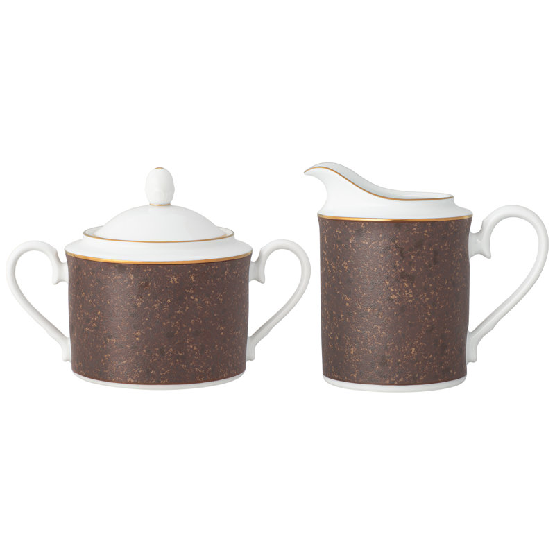 Ensemble sucrier et crémier Noritake Tozan
