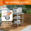 Table basse en acier inoxydable certifiée NSF 24 x 36 pouces, résistante à l'usure et facile à assembler pour la cuisine