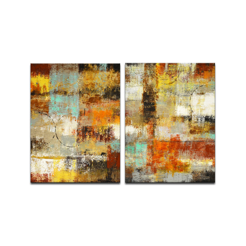 «Revelation» par Norman Wyatt Jr., ensemble de 2 reproductions d'art sur toiles tendues, H 16 po x l 24 po x 1,5 po