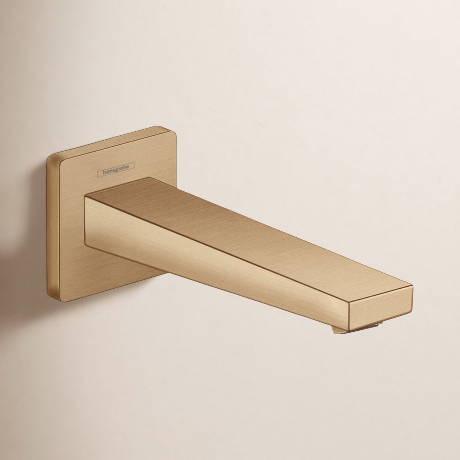 Wall-Mounted Tub Spout, Polished Nickel