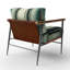 Dabo - Fauteuil rembourré à motif géométrique abstrait-1502633686
