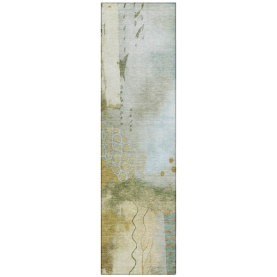 Machine Washable Indoor/Outdoor Jocelyn ACN2127 Modern Rug