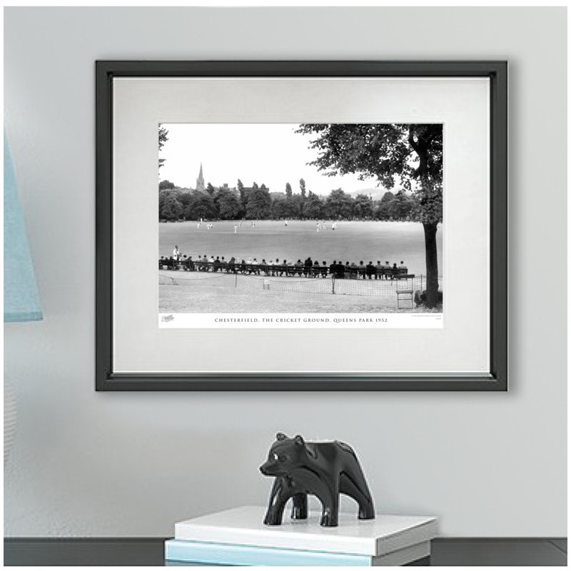Chesterfield, The Cricket Ground, Queens Park 1952 - Single Picture Frame Print, 40cm H x 50cm W x 2.3cm D