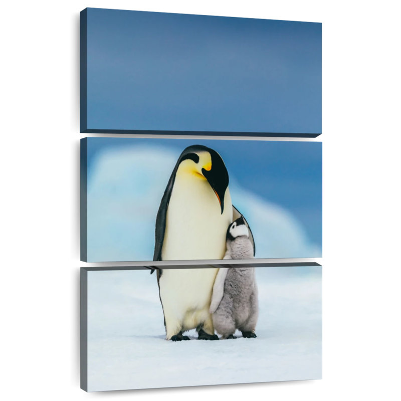 Brampt Loving Mother Penguin, 32" H x 20" W