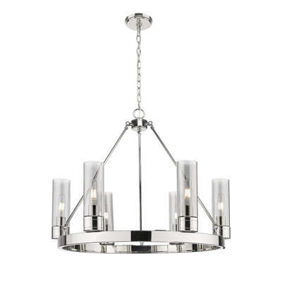 Jaiwan - Lustre 6 lumières avec abat-jour