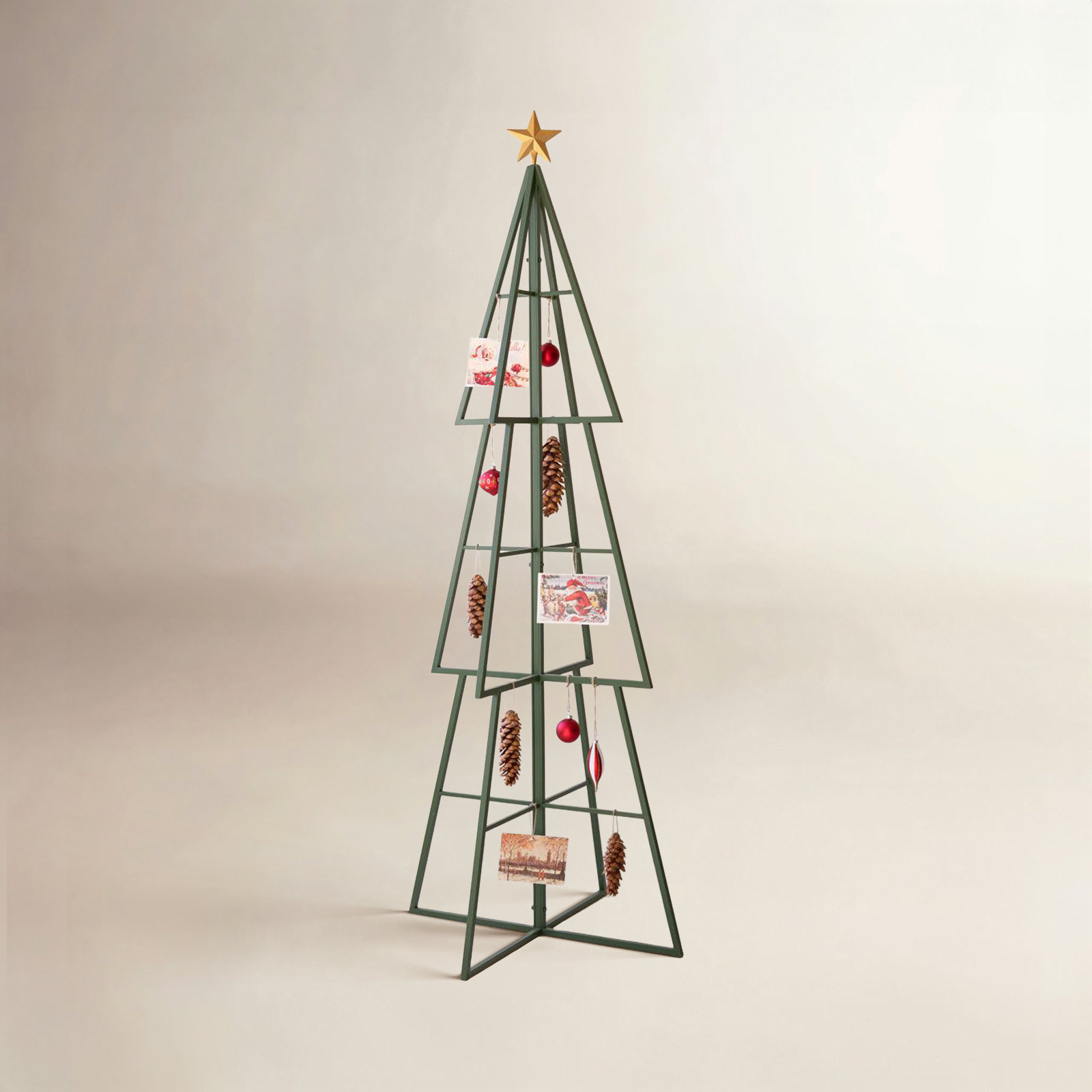 Painted Metal Christmas Tree Frame