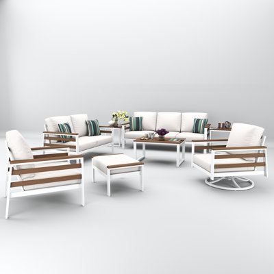 Townsend 7 Person Seating Group With Sunbrella Cushions