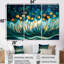 «Green and Yellow Herbs Chive Symphony III», ensemble d'art mural herbes florales-107194891-107194896