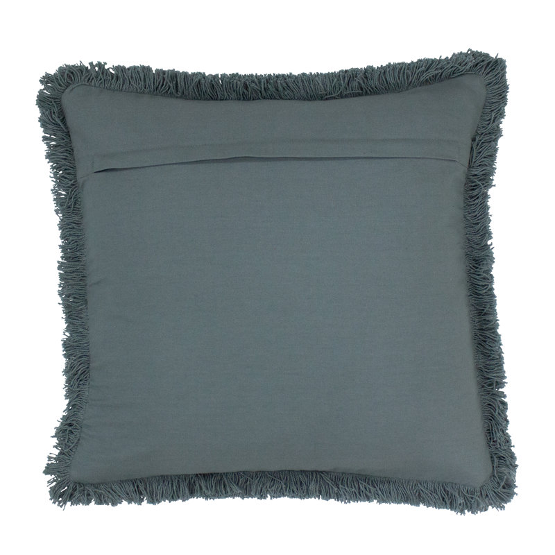 Sienna Square Throw Pillow Cover, Teal