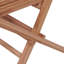 Chaise d'appoint de patio pliante en teck