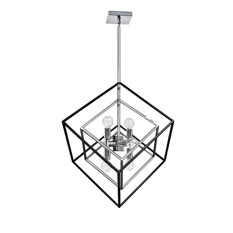 Elizalde 6 - Light Dimmable Chandelier, Polished Chrome