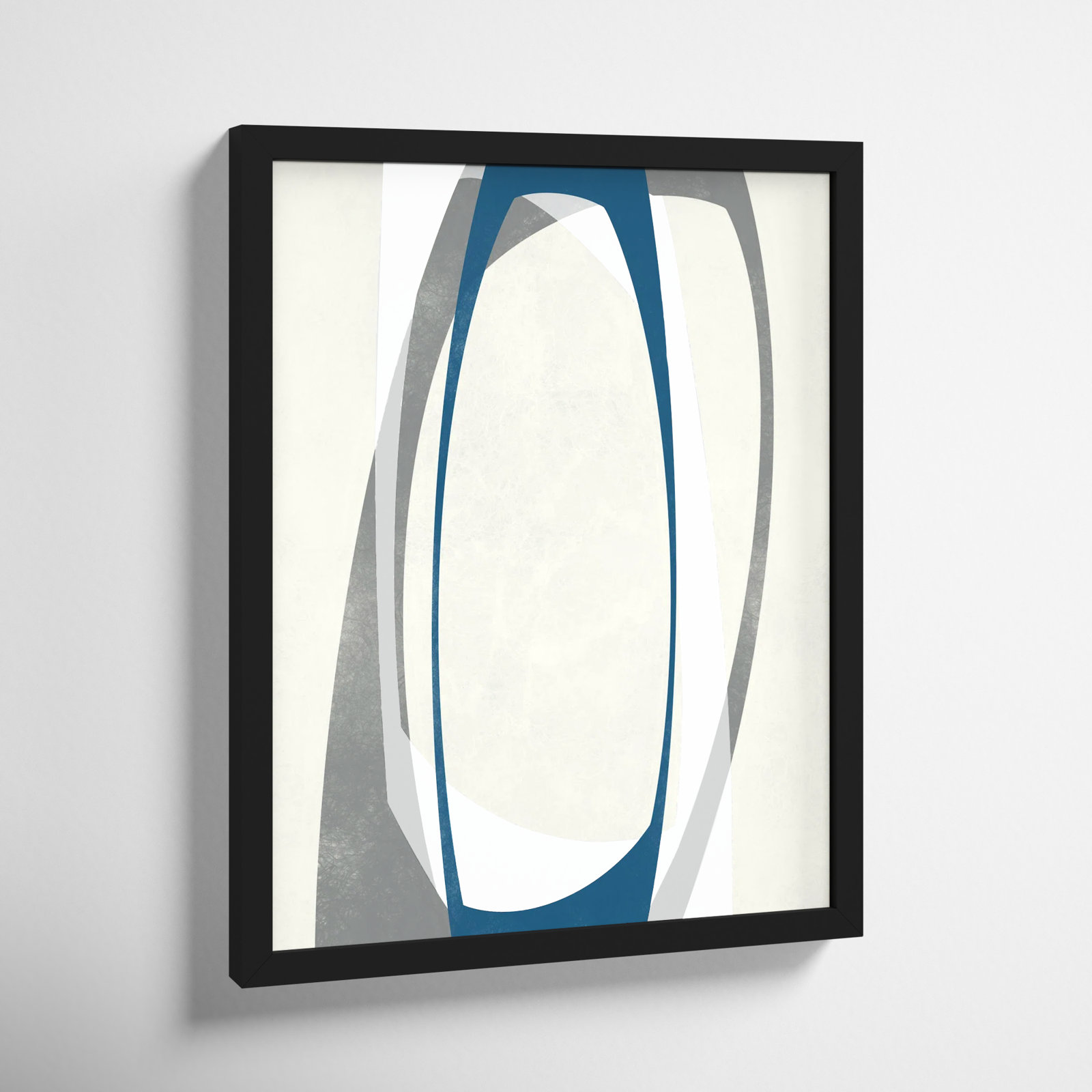 Orbit 2 Painting by Jacques Pilon, 20" H x 16" W, Black Framed