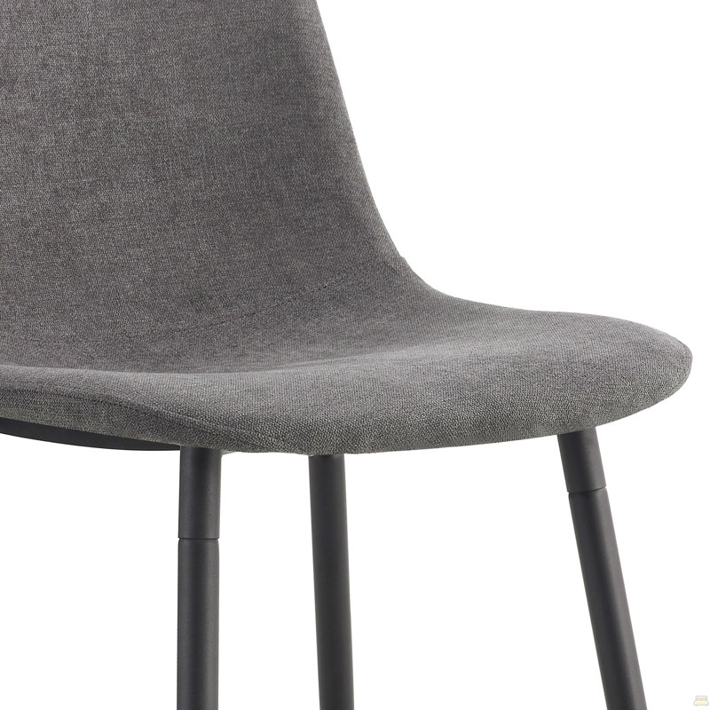 Ensemble de table et chaises, 9 pièces : table, 8 chaises, Gris foncé