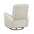 Glider Reclining Chair Swivel Motion Beige Breathable Faux Leather Upholstery Luxury Living Room Furniture-2018500957