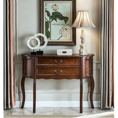 Traditional Elegant Entryway Table with Cabriole Legs
