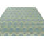Rug & Kilim’S Custom Block Print Rug Design With Blue And Green Floral Pattern-1094908989