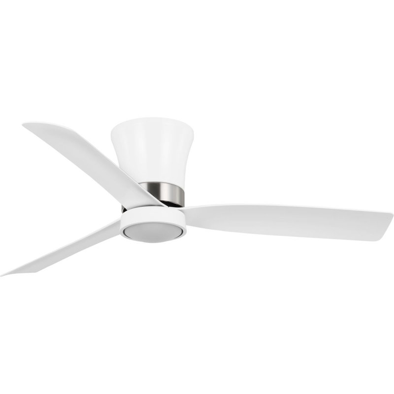 52-in Three-Blade Modern Ceiling Fan, Matte White