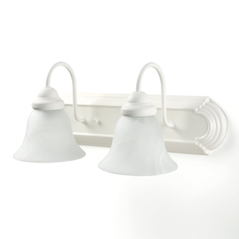 Turcotte 2 - Light Dimmable Vanity Light, No, Alabaster, Brushed Nickel