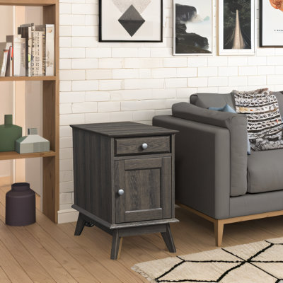 Alingtons 24.4" End Table - Storage Nightstand with Drawer