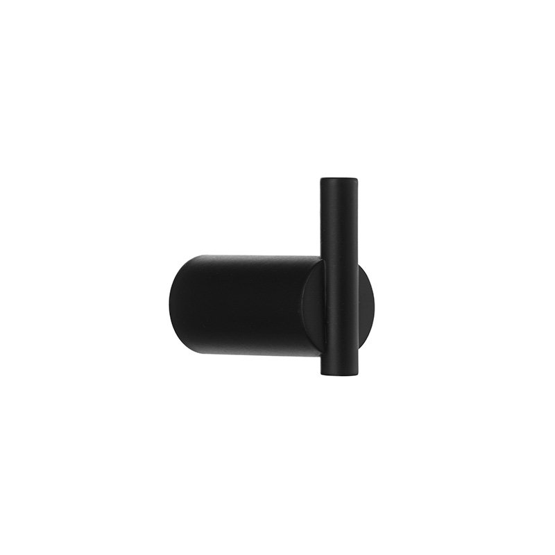 Single hook black- wood screw included 