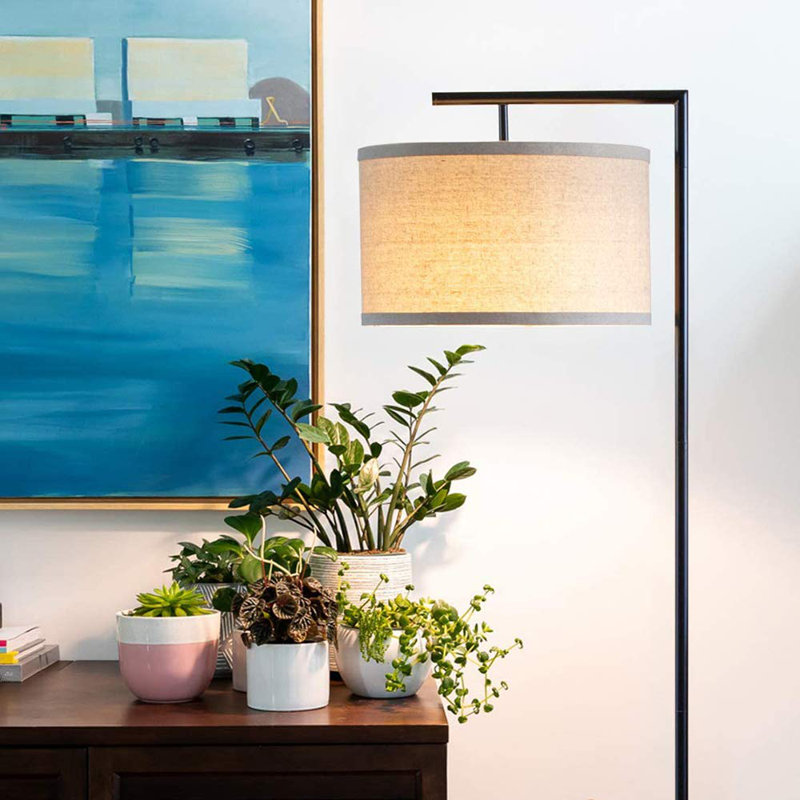 Lenu 60'' Traditional Floor Lamp, Black