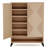 31.49" Modern 6-Tier Natural Wood  Shoe Cabinet With Doors