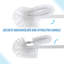 Porte-brosse autoportant en blanc / gris