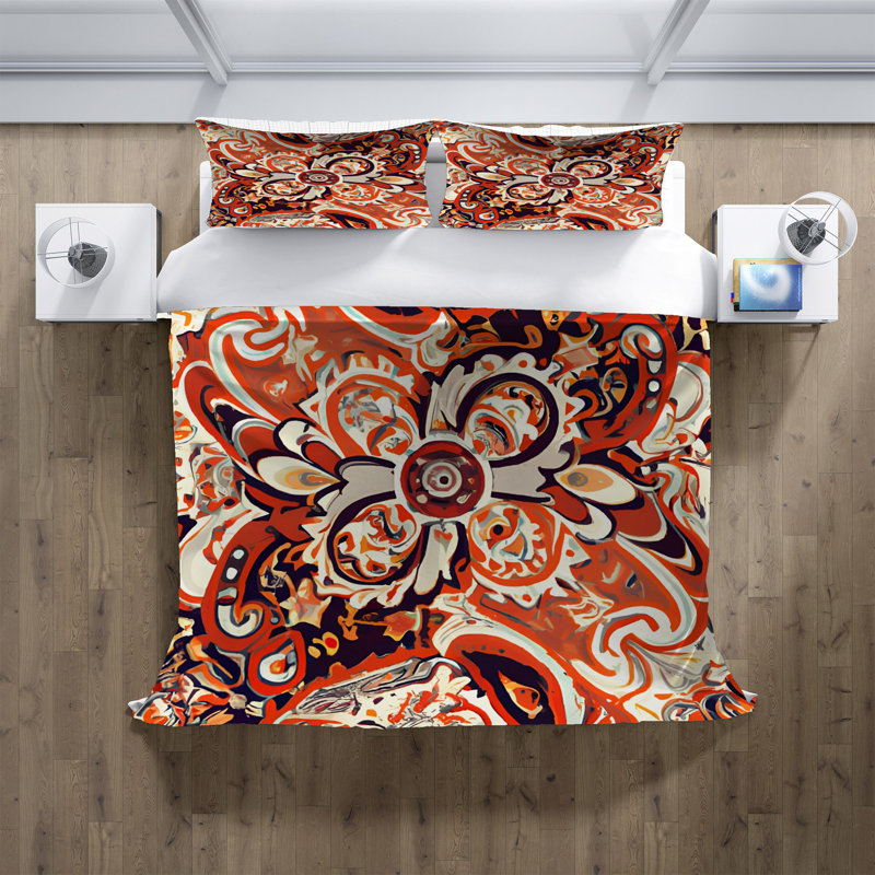 Abstract Duvet Cover, King Duvet Cover + 2 King Shams