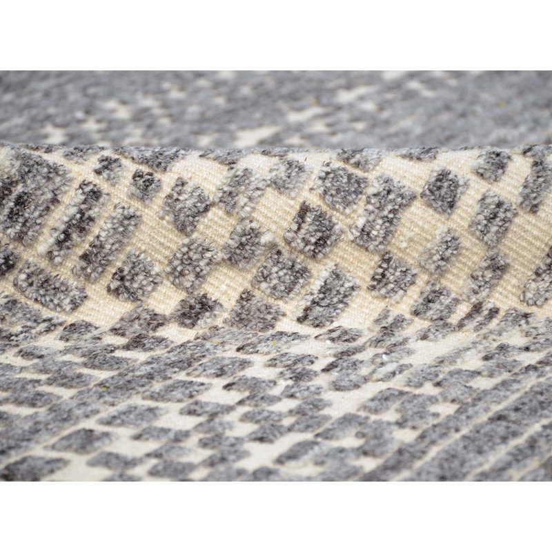 Geometric Area Rug in Beige/Natural, Rectangle 6' x 9'