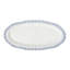 Sitio Stripe 15" Hostess Tray - Delft Blue