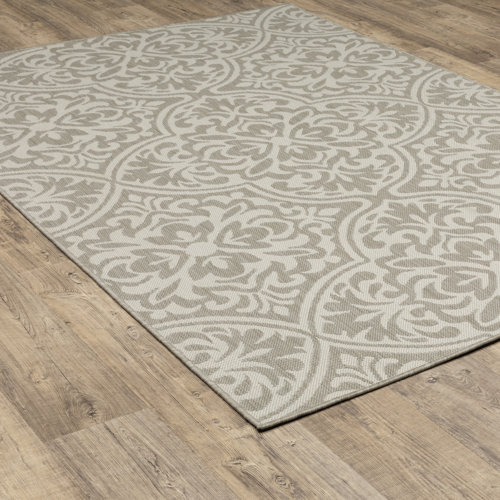 Andover Mills™ Anne Damask Indoor/Outdoor Rug & Reviews | Wayfair