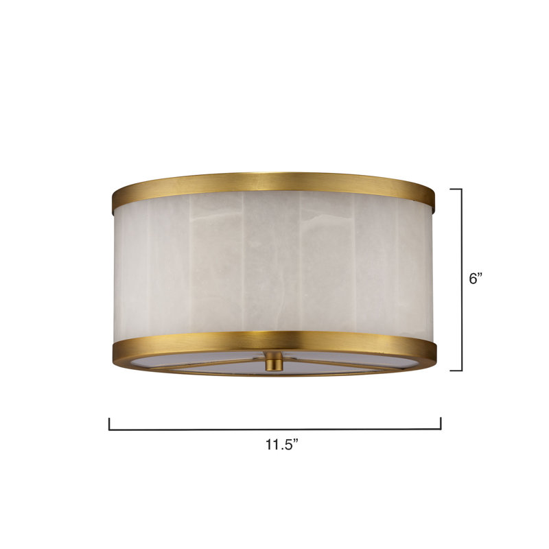 2 - Light Flush Mount, 6" H x 11.5" W x 11.5" D