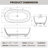 61" Beige Freestanding Solid Surface Soaking Bathtub, Stone Resin Luxury Soaking Tub
