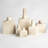 Tall Stack Ivory Ceramic Table Vase-49510916