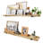 Natural Wood Floating Shelves With Lip, Set Of 2 Floating Wall Shelves With Metal Bracket, 36 Inch Picture Ledge Shelf Wall Mounted Shelves For Living Room, Bedroom & Kitchen,Lightly Color.-120338779-120392190