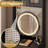 Makeup Vanity Set with LED Lights and Power Outlets-109873656