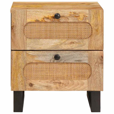 40cm W Solid Wood Bedside Table