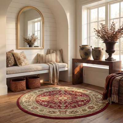 Klose Red/Ivory Area Rug