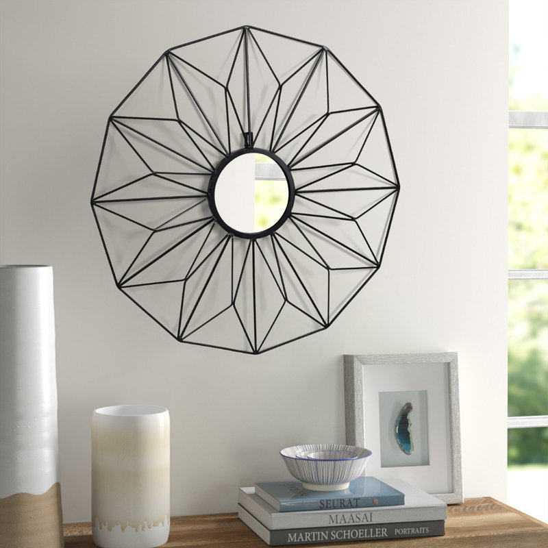 Glam Plants & Flowers Wall Decor on Metal, Black