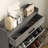 Narrow Shoe Cabinet, Industrial Shoe Storage Cabinet With 2 Flip Drawers, Adjustable Shelves, And Top Drawer, Entryway Hidden Shoe Storage For 12 Pairs Of Shoes-114198409