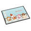 Tapis d'extérieur Burlap Merry Christmas-18737170