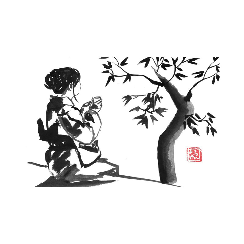 Tea Time by Péchane - Print on Canvas, Wrapped Canvas, 66.04 cm H x 45.72 cm W x 1.91 cm D