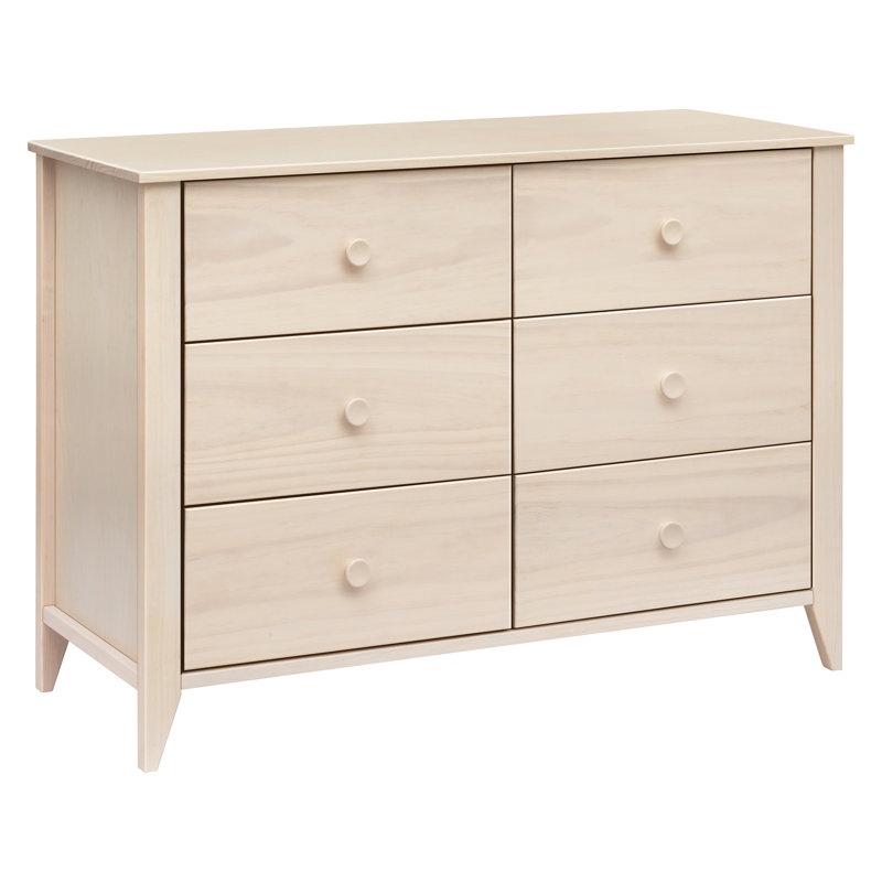 Sprout 6 Drawer Double Dresser, Washed Natural