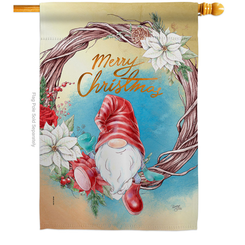 Drapeau de maison à 2 côtés en polyester / mélange de polyester 40 x 28 po